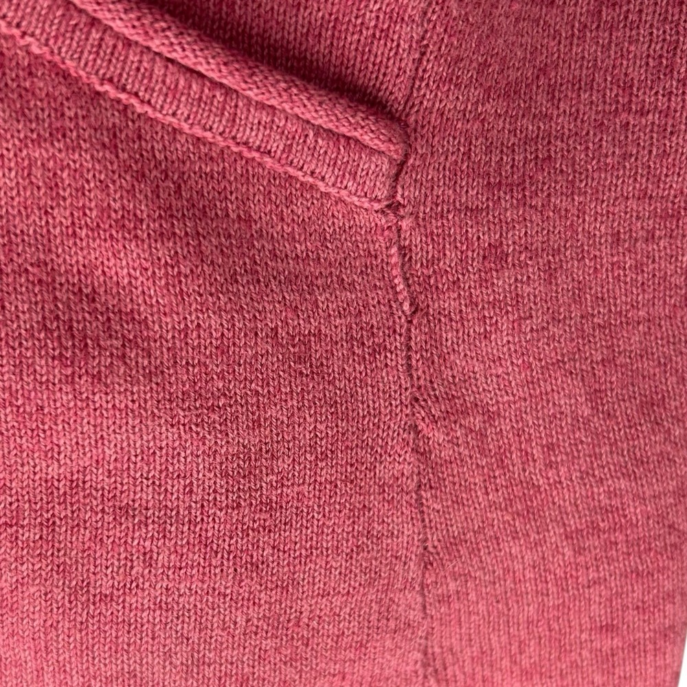 Aigle Faux Wrap Jumper Sweater Women's 40 Medium Salmon Long Sleeve Missing Tie‎ - Picture 4 of 9